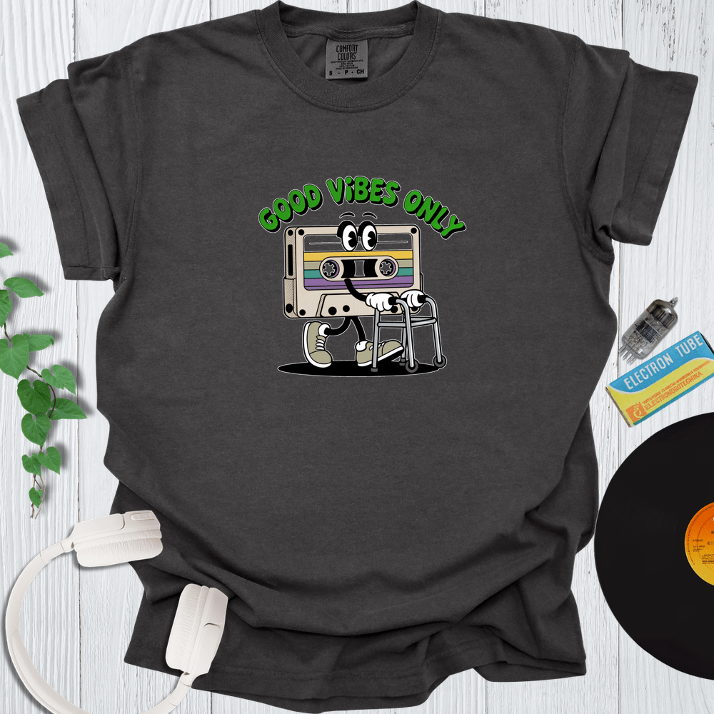 Printify T-Shirt Pepper / S Good Vibes Only Tape