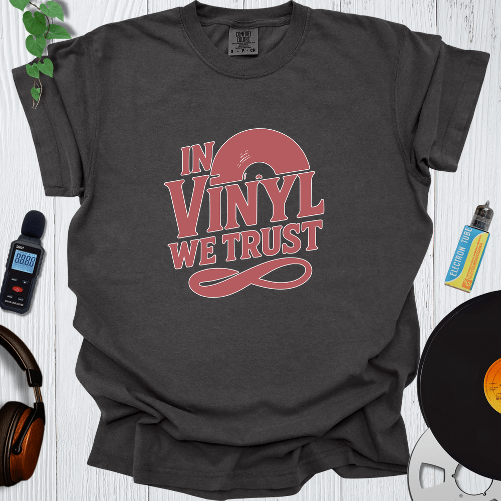 Printify T-Shirt Pepper / S In Vinyl We Trust