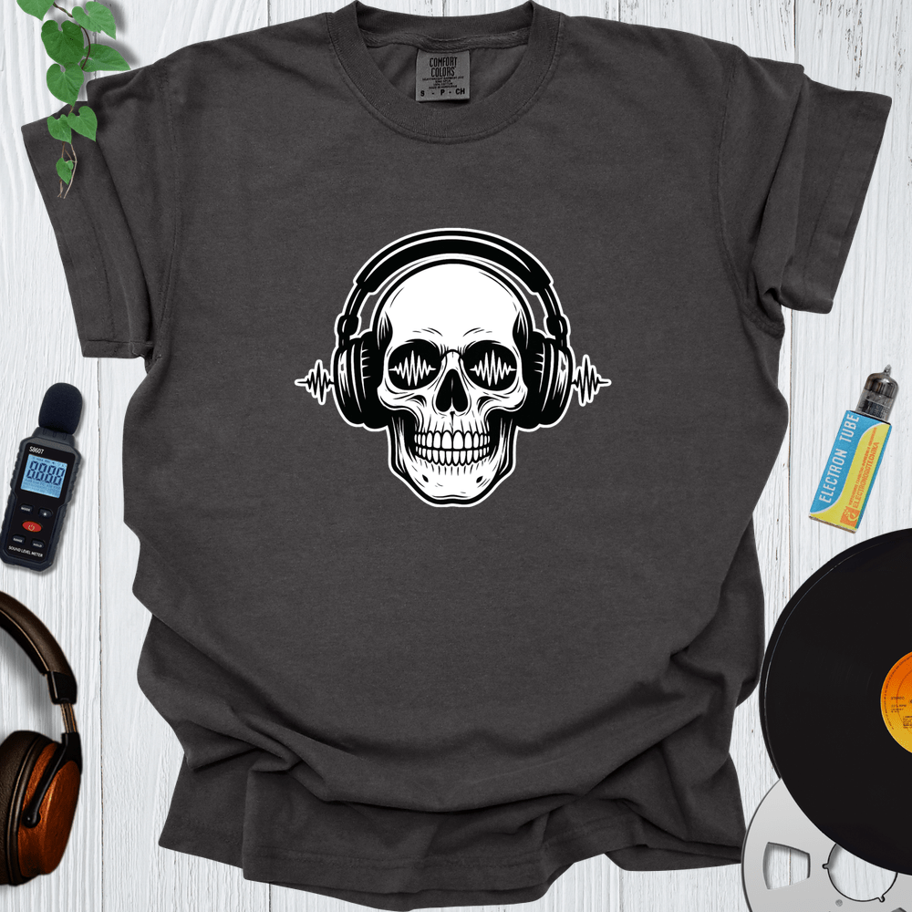 Printify T-Shirt Pepper / S Skull Headphones