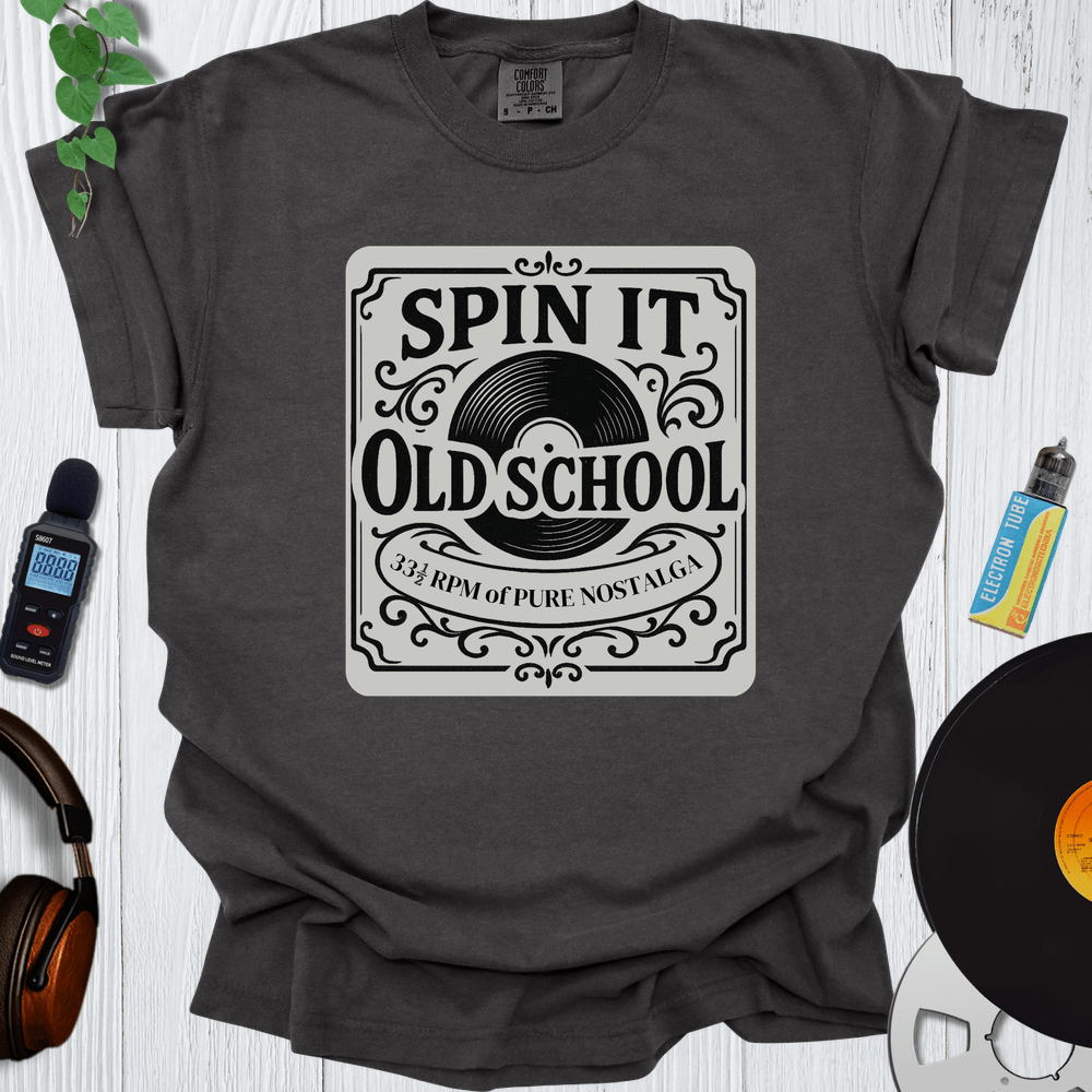 Printify T-Shirt Pepper / S Spin It Old School