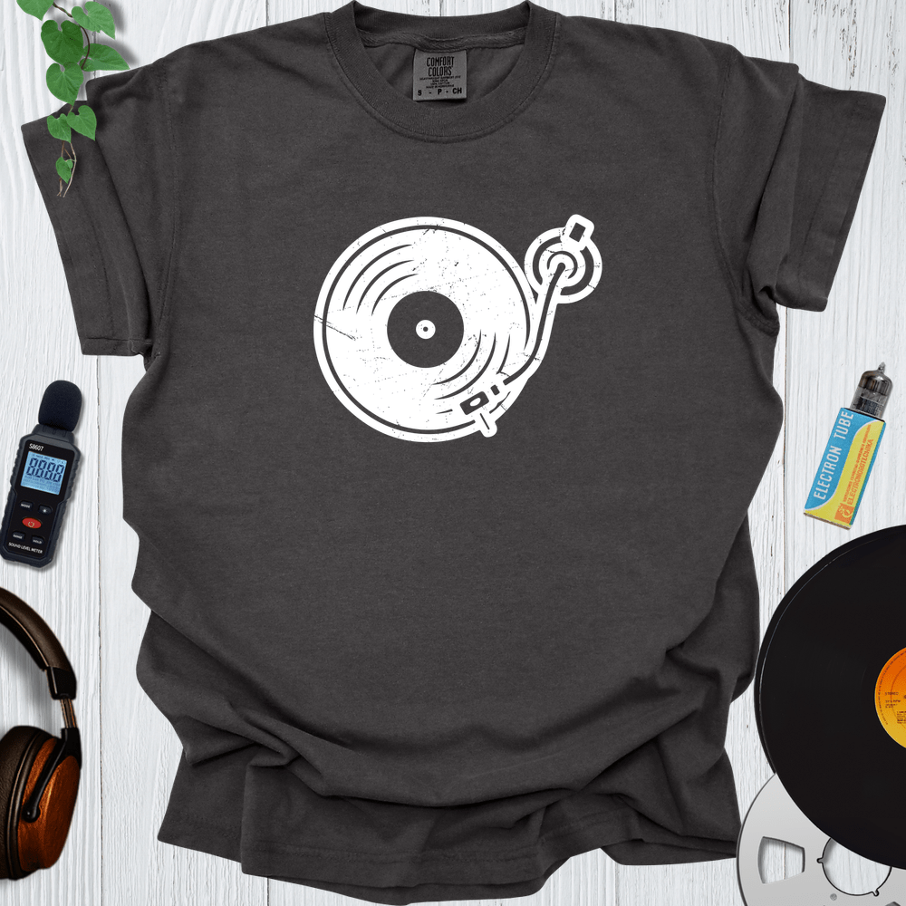 Printify T-Shirt Pepper / S Vinyl Record Outline